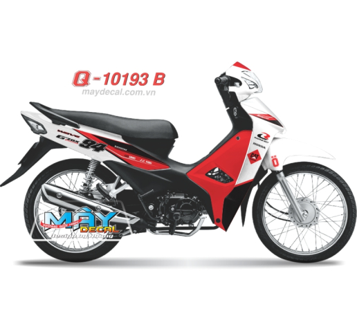 Q 10193 B - WAVE 2017  gzox trang do cam orange red white logo tem dau