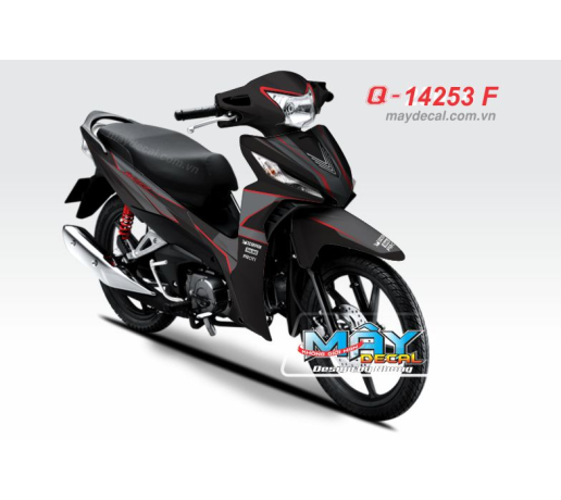 Q 14253 F - WAVE RSX 2014 den xam do red gray black duong net line phoi mau airbrush chi do tuan
