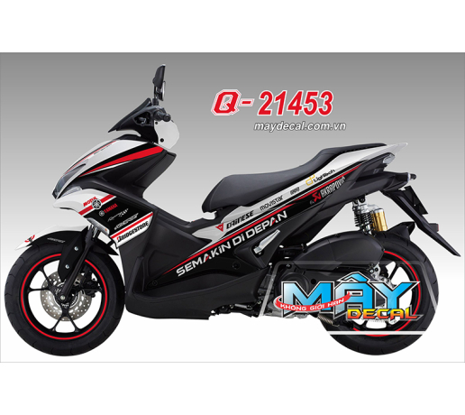 Q 21453 NVX 155 SEMAKIN DI DEPAN den black trang white do red dainese akrapovic racing bridgestone b