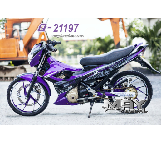 Q 21197 RAIDER VN tim den purple black no sat la ma sari suzuki xam gray 