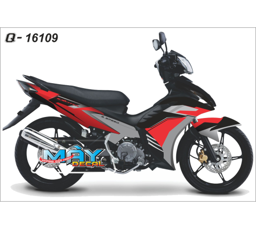 Q 16109 Exciter do den xam grey gray red black duong net line