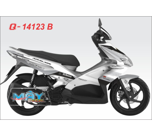 Q 14123 B air blade 1 DEN trang xam bac silver white gray ohlins rizoma