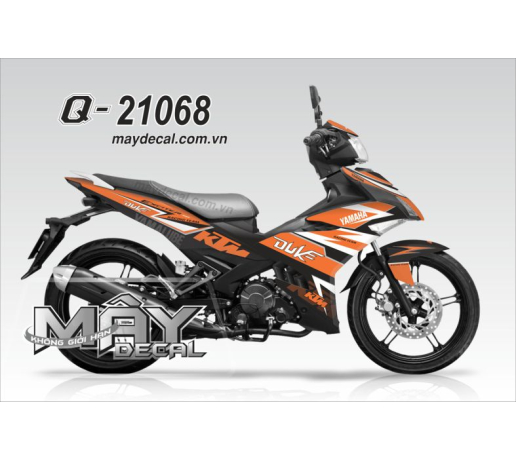 Q 21068 EX150 trang cam den black white orange ktm duke