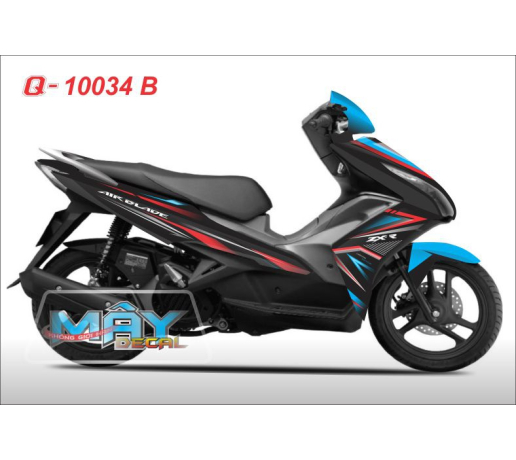 Q 10034 B ab 2013 zx den black xanh duong blue line duong net do red