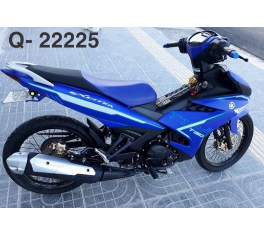 Q- 22225  EXCITER 2015  TEM CHI XANH TRANG