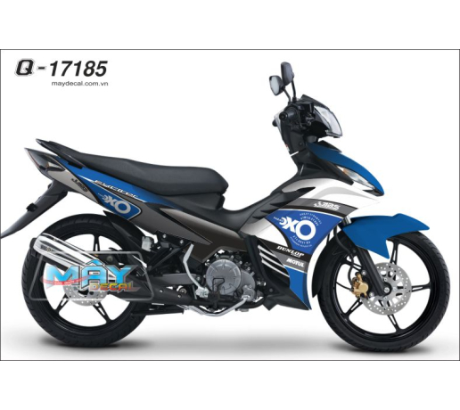 Q 17185 EXCITER XANH TRANG GP blue trang white  xo dunlop motul