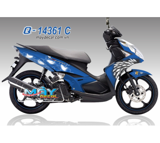 Q 14361 C - Nouvo 5 trang xanh gp dai bang canh chim blue white