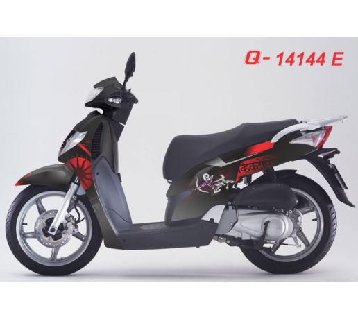 Q 14144 E - SH 2008 vong tron cycal cung hoang dao nhan ma do den red black