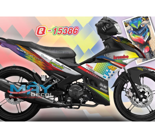 Q 15386 EX 150 COLORFUL ABMC 7 mau caro trung