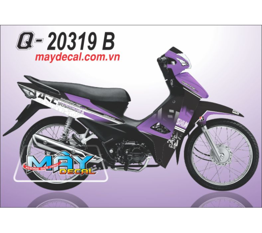 Q 20319 B WAVE @ 2017 logo yoshimura chu nhat tim Violet z den black trang white