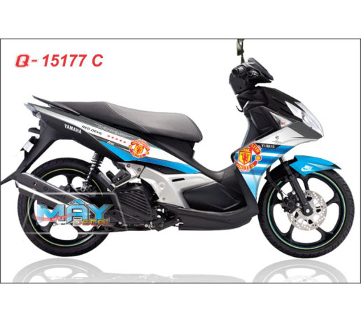 Q 15177 C NOUVO sx  xanh gp trang blue manchester united MU quy do the thao sport bong da banh cau l