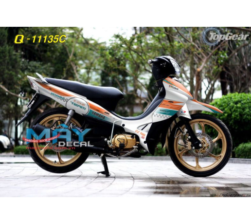 Q 11135 c jupiter mx  trang cam xanh white oragne cycal duong net line racing team caro y.y.pang log