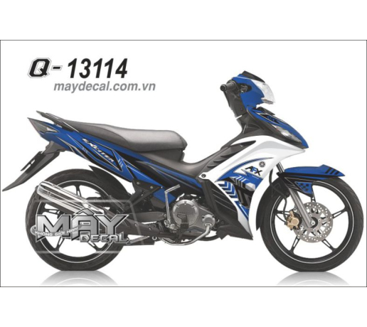 Q 13114 Exciter AFX line xanh gp blue trang white
