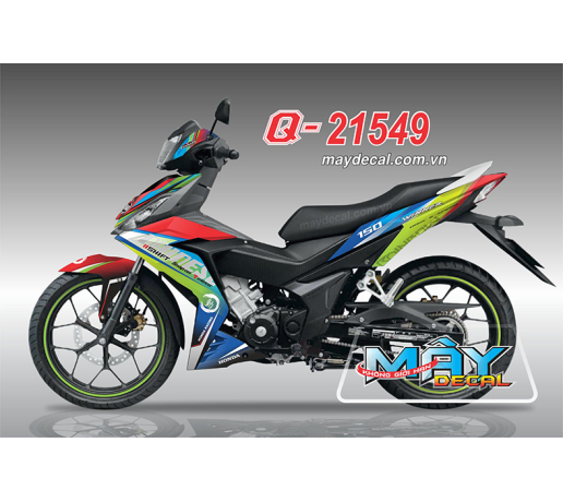 Q 21549 WINNER 150 BAY MAU ( DECAL 46 ) 7 mau color shift dainese 