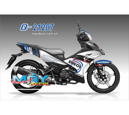 Q 21207 EX 150 eneos logo trang white xanh gp blue 