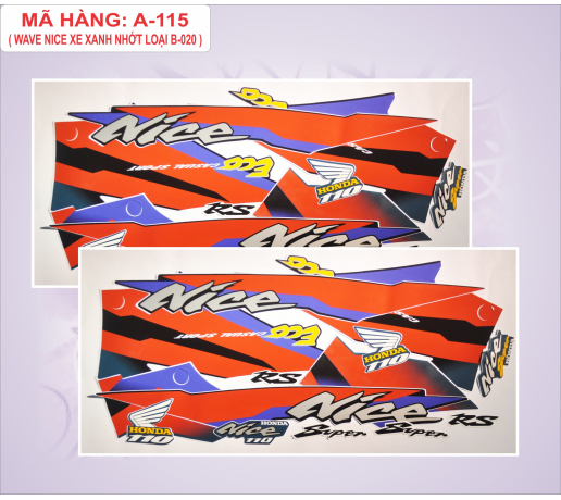 A-115 WAVE NICE XE XANH NHOT LOAI B-020