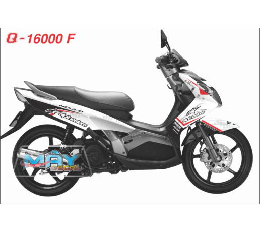 Q 16000 F NOUVO 2  trang white alpinestars, line duong net star ngoi sao