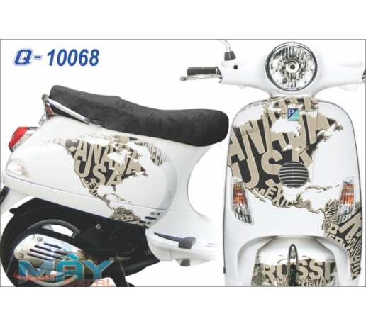 Q 10068 Vespa lx USA trang white nuoc my text chu