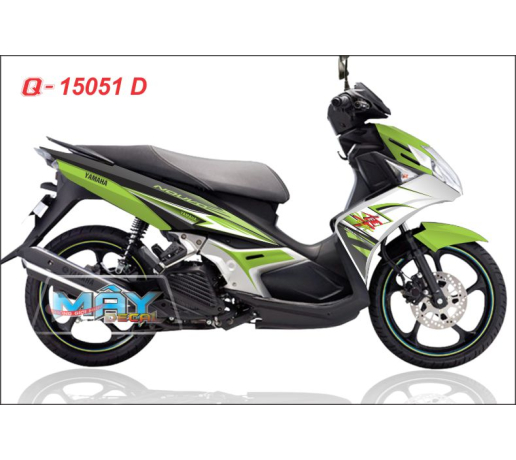 Q 15051 D NOUVO sx chu hayabusa trang white xanh z1000 kawa green duong net line