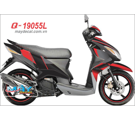 Q 19055 L - Luvias do den black red duong net 3d line phoi mau