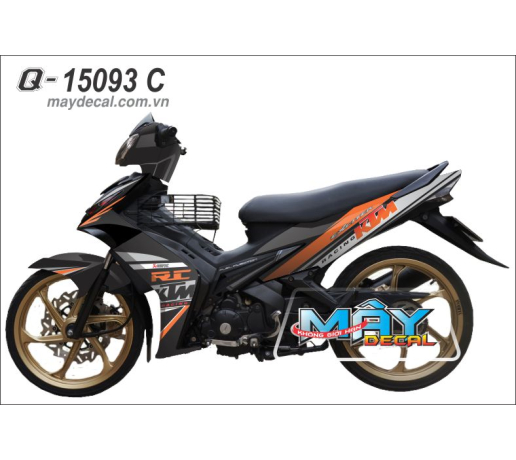 Q 15093 C EXCITER  4 KTM RC racing cam trang den black white orange