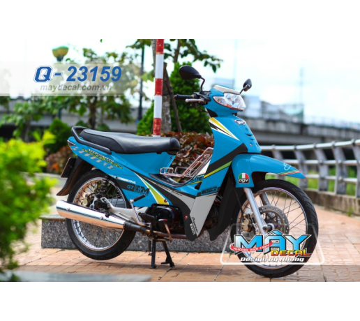 Q 23159 - WAVE DOI DAU Prostreet agv XANH GREEN DEN BLACK TRANG WHITE XAM GRAY GT 