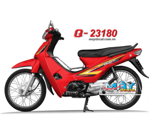 Q 23180 - WAVE doi dau do red den black vang yellow 110 abmc