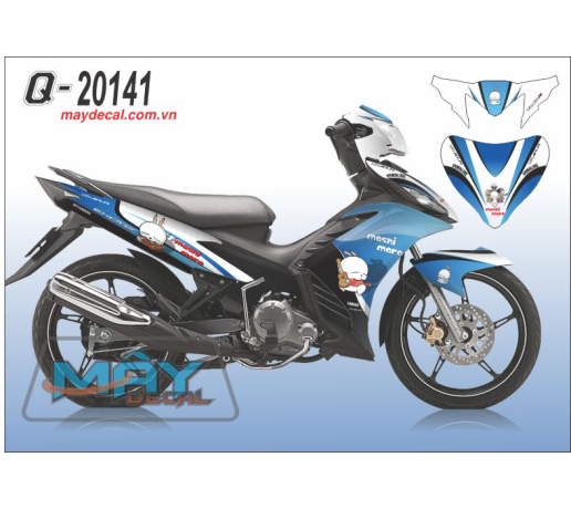 Q 20141 Ex 2011 hoat hinh con tho mashi moro trang xanh gp blue white