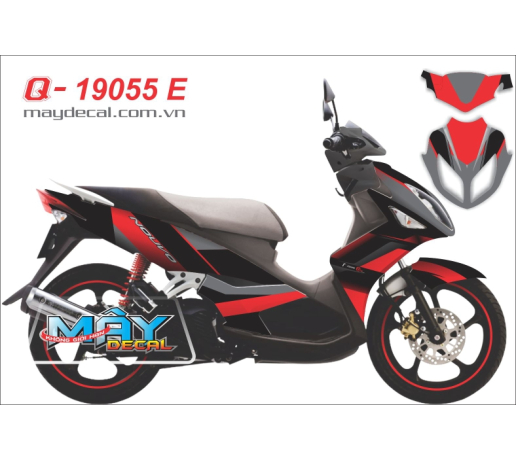 Q 19055 E - No4 do den black red duong net 3d line phoi mau
