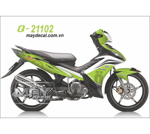 Q 21102 EX 2011 trang white xanh kawa z green black den logo ohlins trd brembo dong ho watch