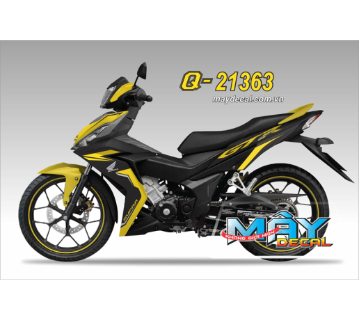 Q 21363 WINNER ( TEM SUPRA GTR 150 ) vang yellow den black trang white gtx supra  