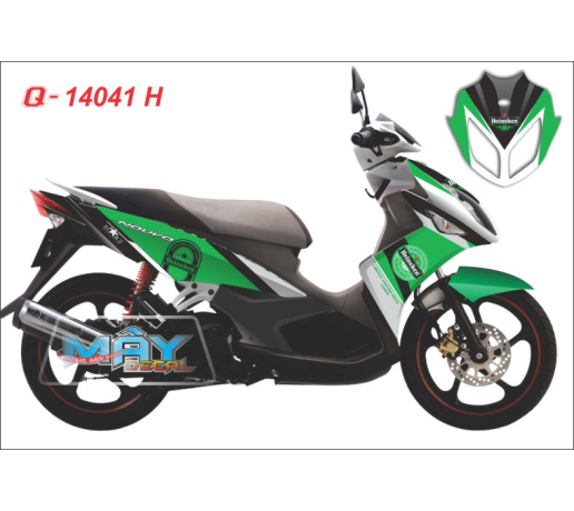 Q 14041 H NOUVO LX bia Heineken, xanh ken, trang, beer