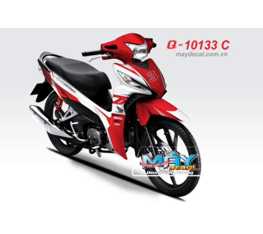 Q 10133 C - WAVE RSX 2014  exedy duong net line badboy motul logo trang xanh gp blue white