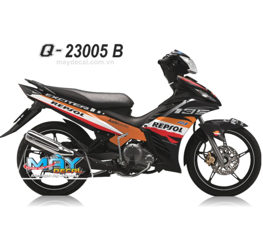 Q 23005 B - Ex 2011  Repsol do red trang cam den black orange white logo r1