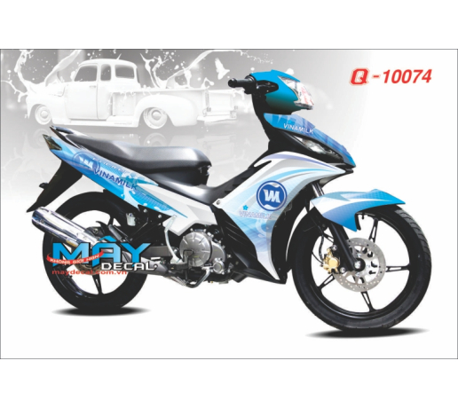 Q 10074 EXCITER vinamilk trang xanh duong white blue logo sua