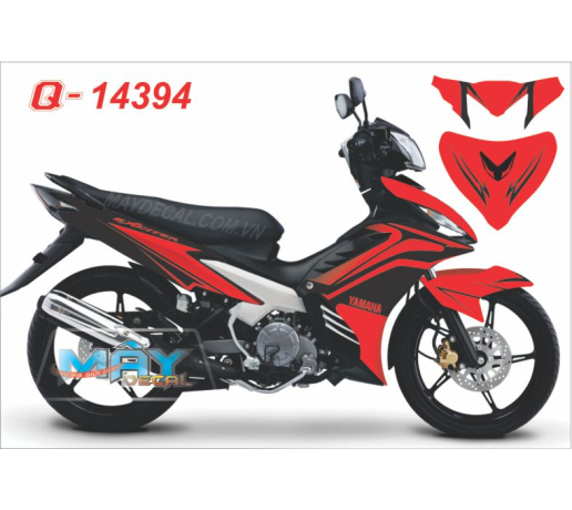 Q 14394 EX 2011 do red den black duong net line phoi mau air brush