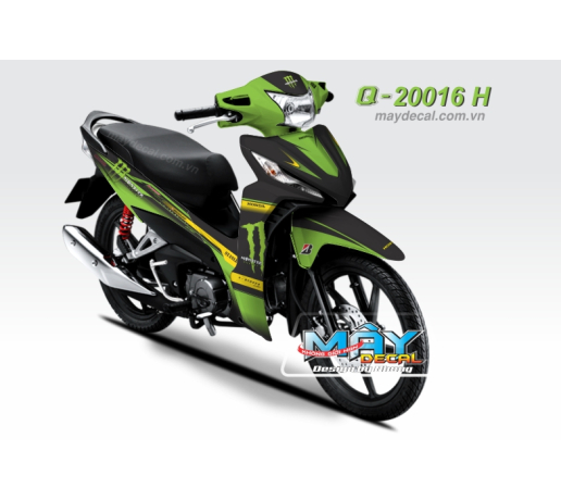 Q 20016 H - WAVE RSX 2014  monster quy devil dau cao vet dunlop xanh kawa z black den logo