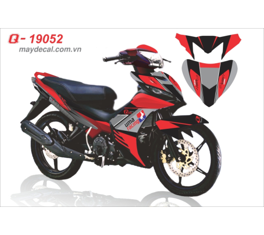Q 19052 - Exciter do den xam red black gray duong net line uma racing ngua