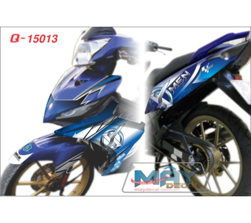 Q 15013 exciter 2011xmen GP yamabule xanh trang blue white