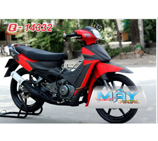 Q 14332 - SATRIA do den black red duong net line