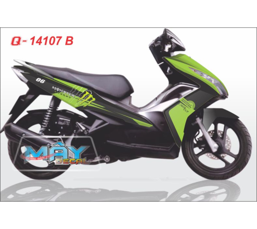 Q 14107 B Air Blade monster xanh z1000 den black green dau cao quy
