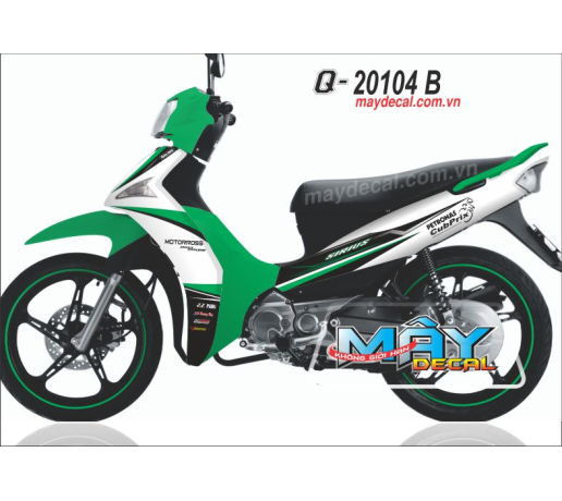 Q 20104 B SI Filogo duong net line chu petronas xanh ken la trang white green