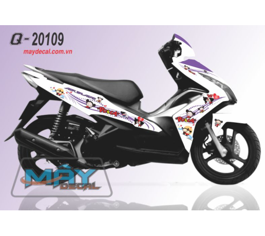 Q 20109 air blade 2013 pucca trang disney white tim purple hoat hinh cartoon love