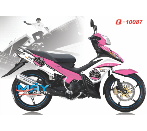 Q 10087 exciter  strella logo hong trang pink hong