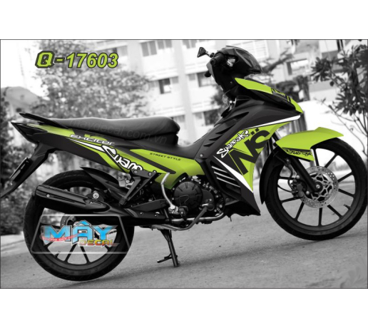 Q 17603 EXCITER 2011 NS xanh kawa green black den logo