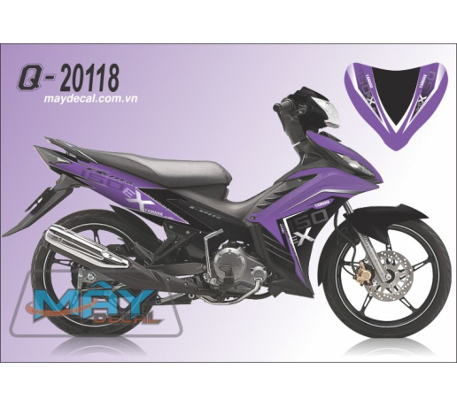 Q 20118 EX2011 tim den puple black logo iso tem dau