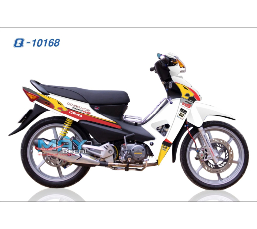 Q 10168 wave toll su tu lion trang white vang yellow tem dau logo