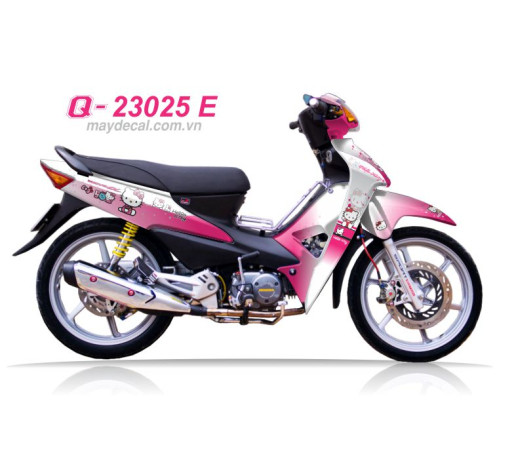 Q 23025  E - WAVE A hello kitty meo cat nhat ban japan hoat hinh cartoon hong trang pink whit