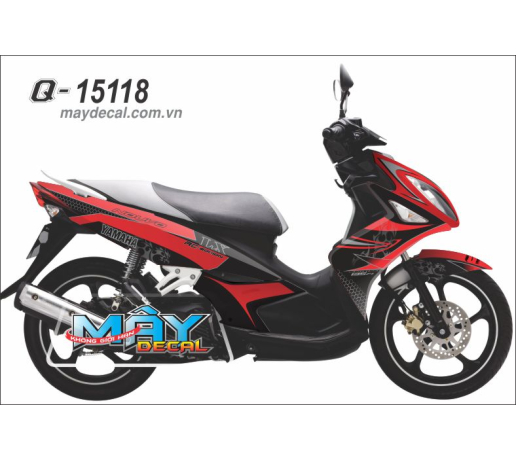 Q 15118 NOUVO 4 black red do den hoa van  caro duong net