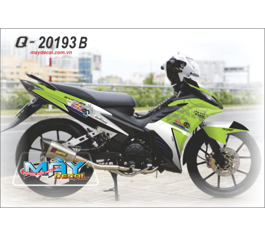 Q 20193 B EX 2011 xanh kawa den green fox cao redbull bo huc cung crashed leo vince logo
